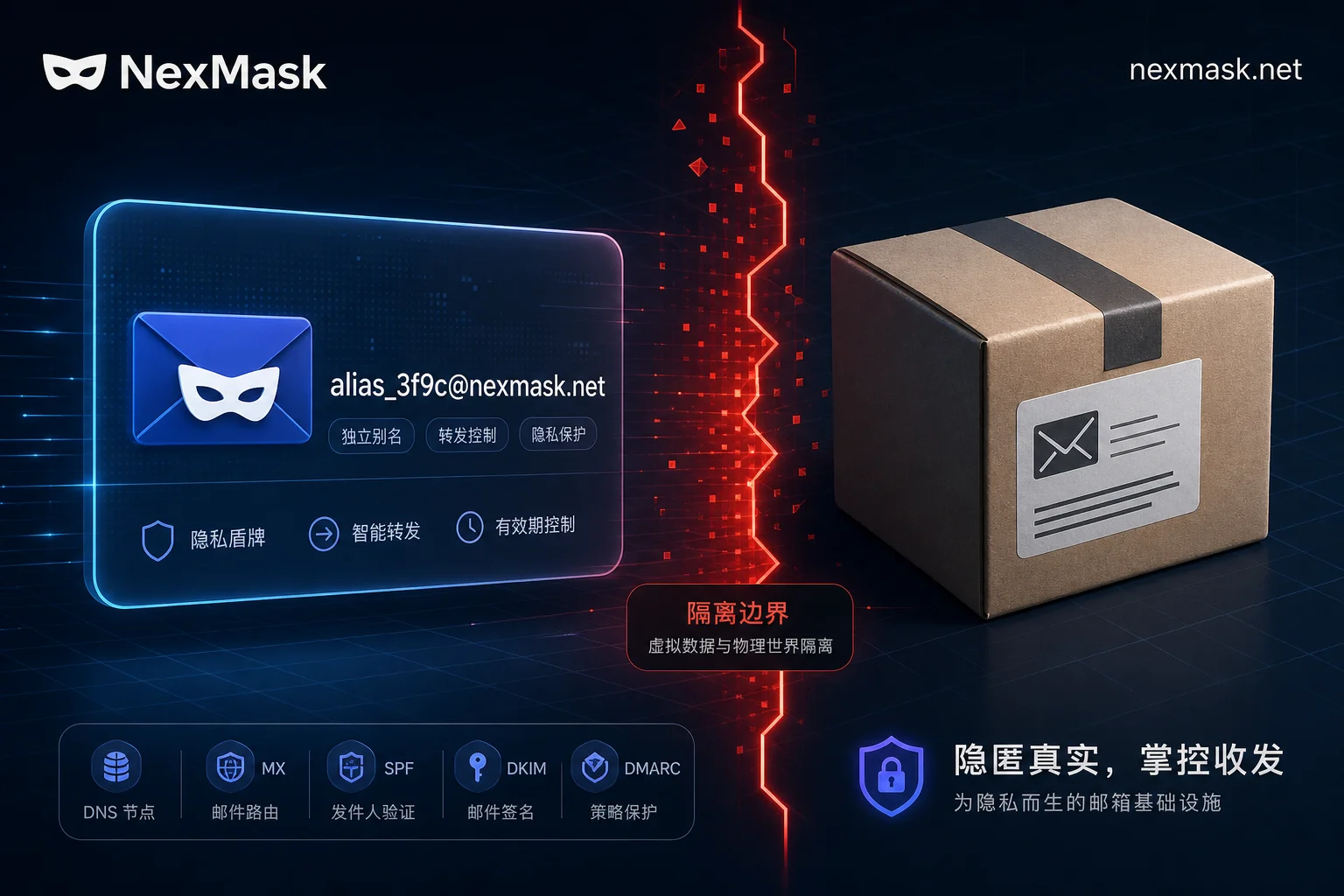 虚拟地址与实体包裹的隔离示意图