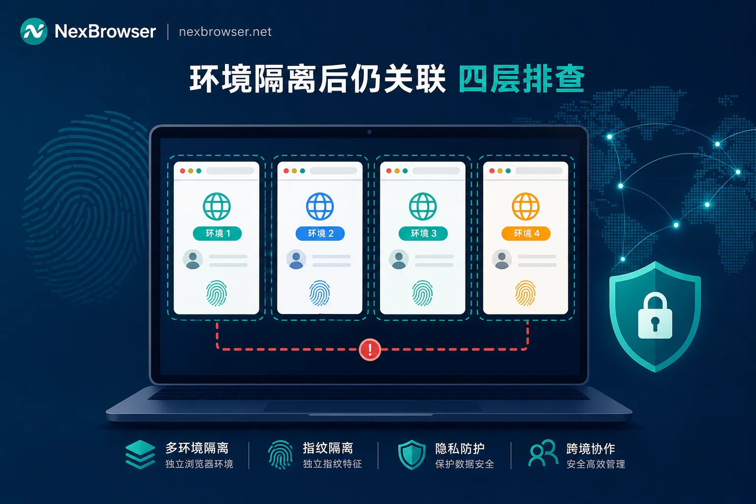 浏览器环境隔离后仍发生账号关联？按四层顺序排查