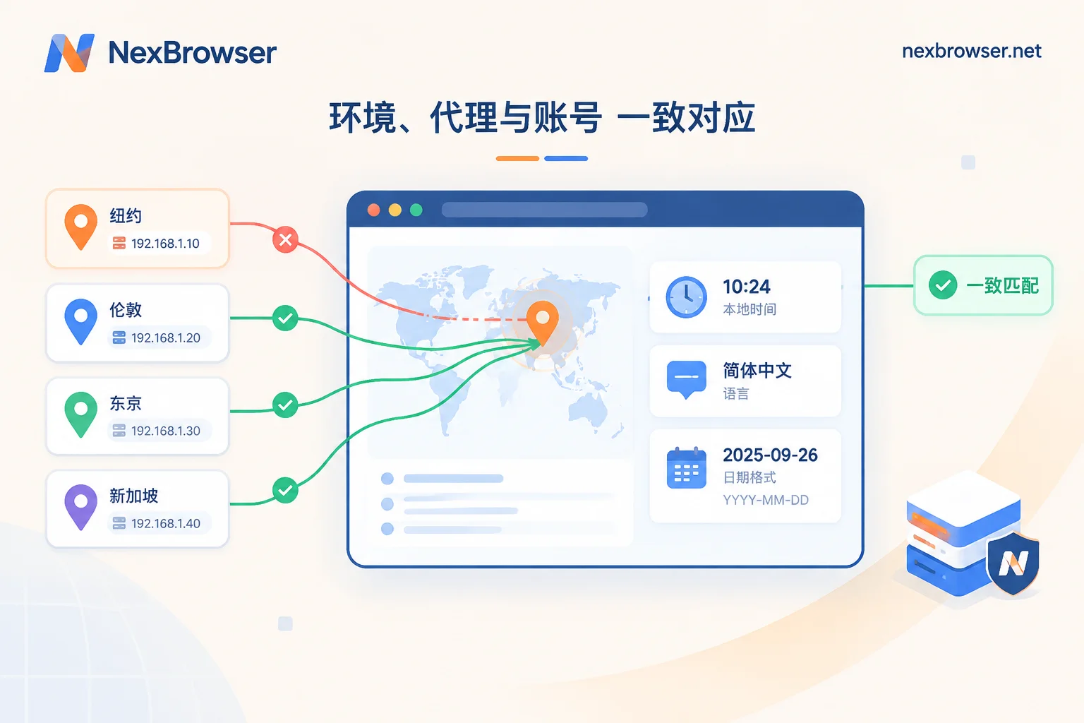 IP 与浏览器时区、语言不匹配触发风控：先查出矛盾在哪一层，再在环境里对齐
