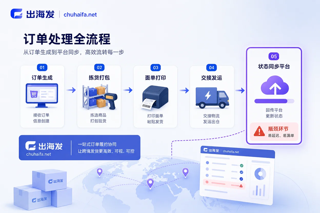 订单履约链路示意图