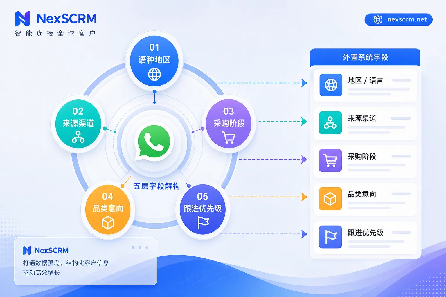 WhatsApp Five-Layer Field Design Diagram
