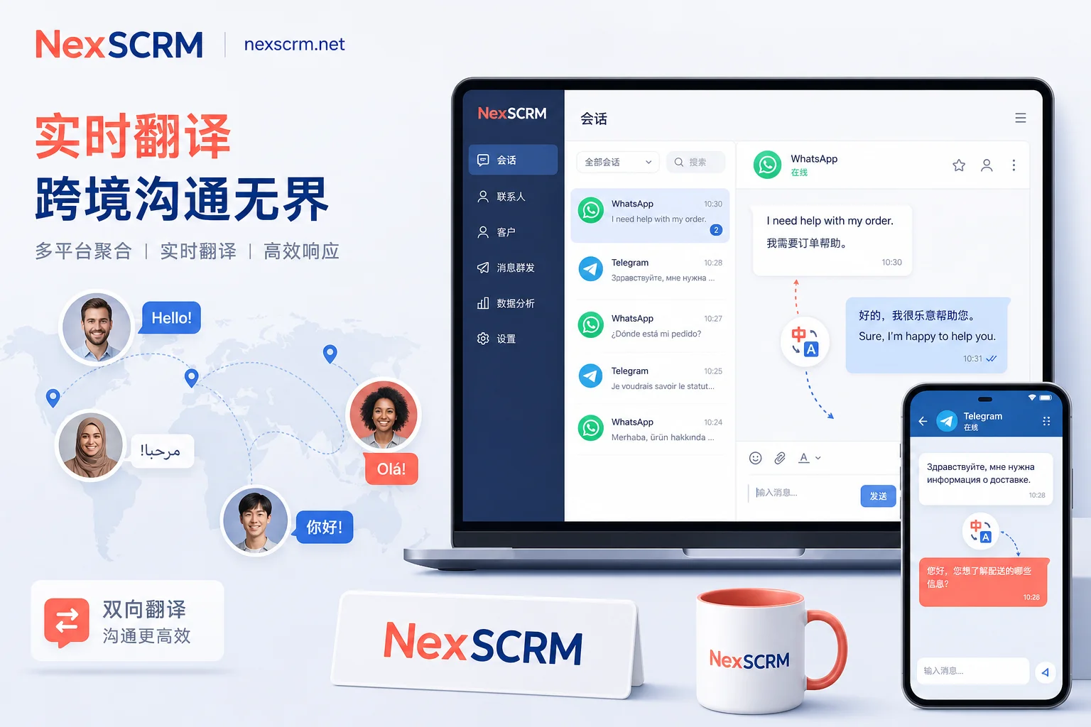 WhatsApp 端侧翻译 对比 Telegram AI Editor：跨境团队的实时聊天翻译该怎么选？