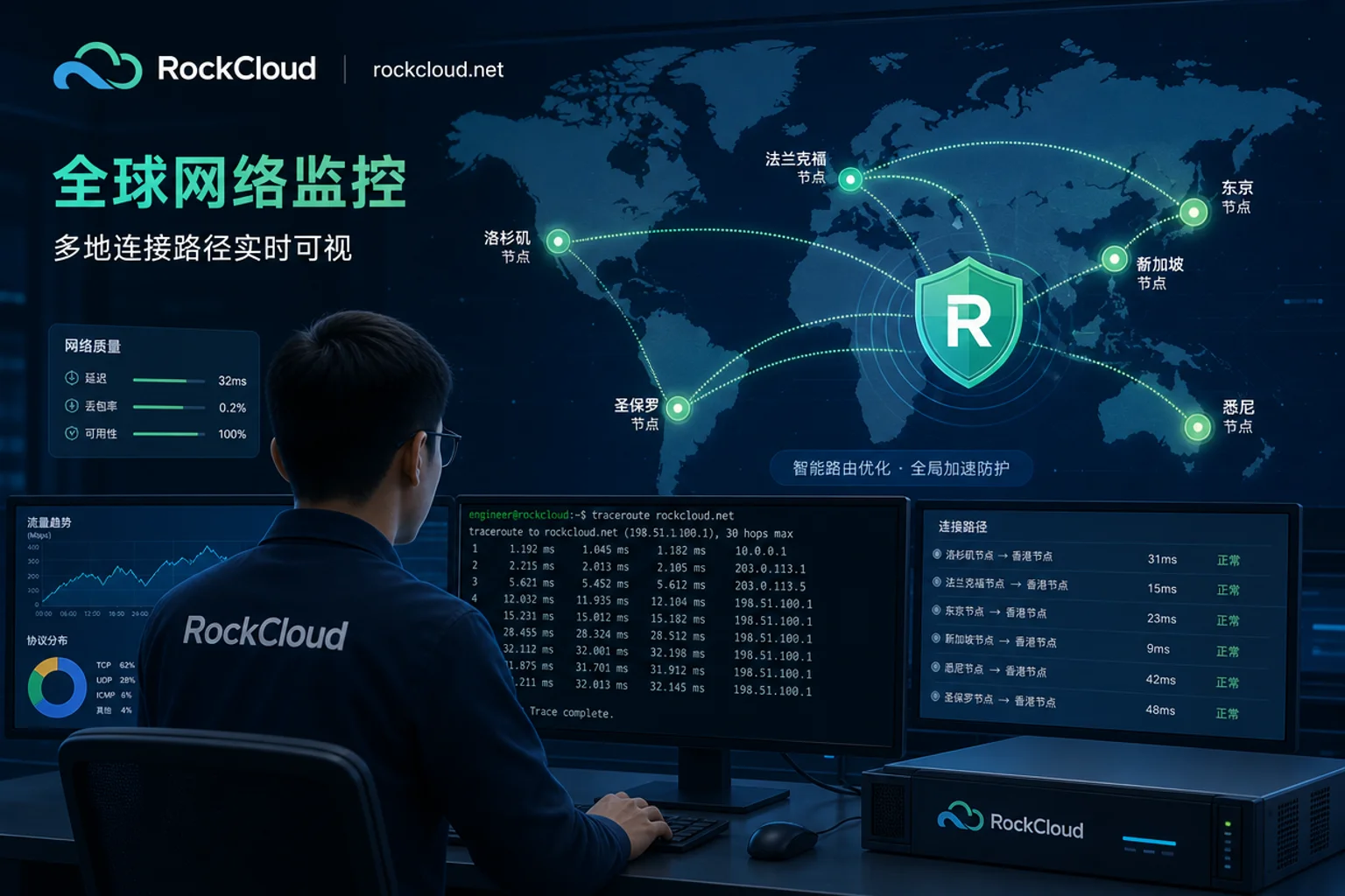 验证Anycast路由的traceroute测试 验证Anycast路由的traceroute测试