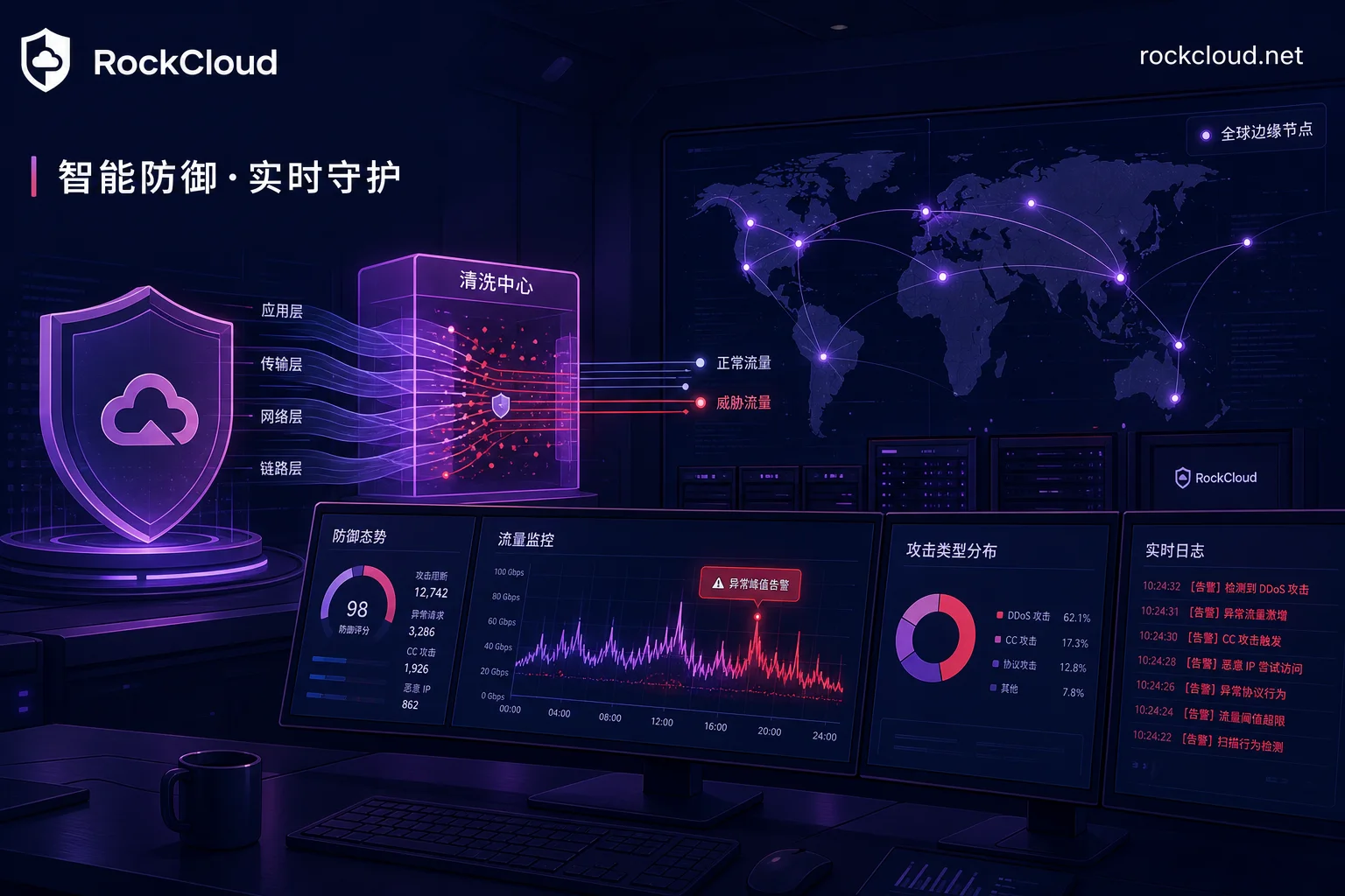 DDoS攻击日志分析与溯源排查方法：带宽打满时的分层取证与处置