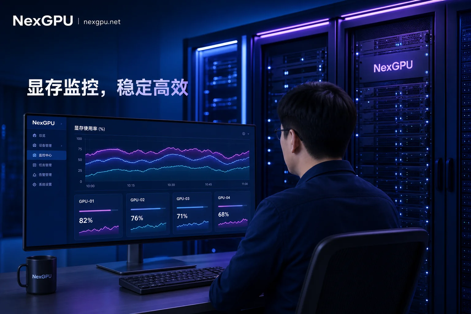 工程师监控DeepSeek-R1显存峰值场景 工程师监控DeepSeek-R1显存峰值场景