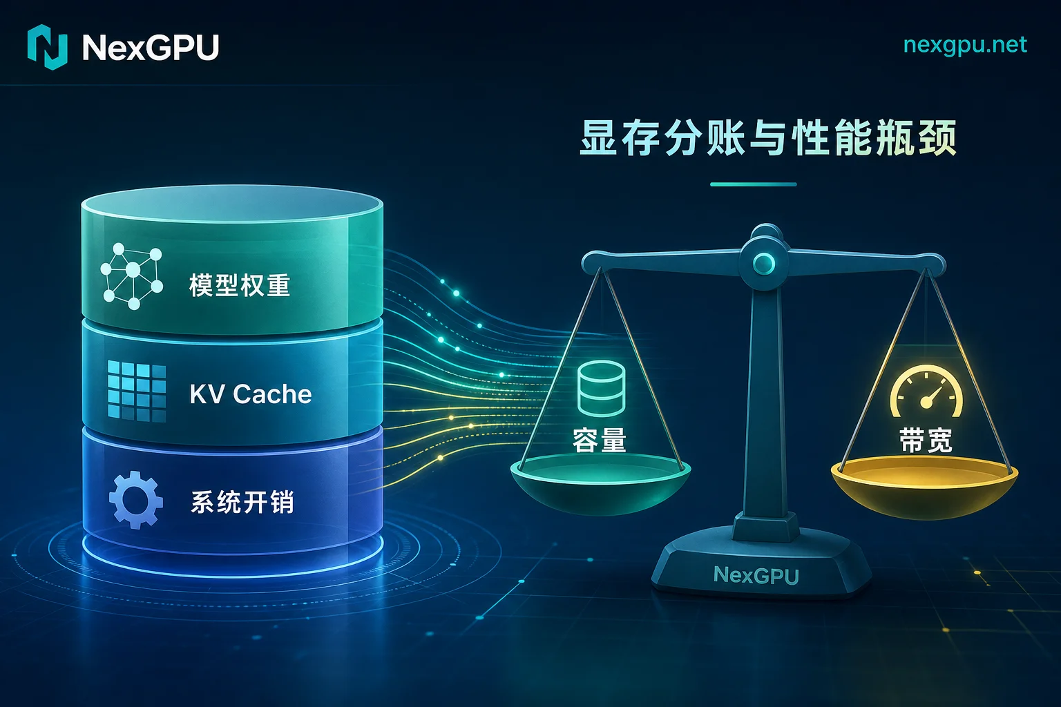 A100显存分账与带宽瓶颈示意图 A100显存分账与带宽瓶颈示意图