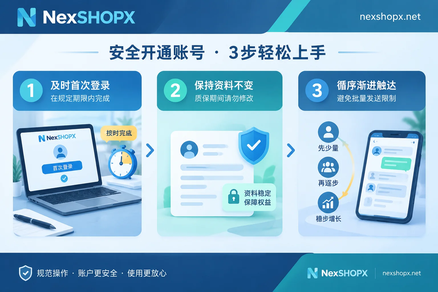Flowchart of compliant operations for first login and warranty period after receiving a LinkedIn ready-made account Flowchart of compliant operations for first login and warranty period after receiving a LinkedIn ready-made account