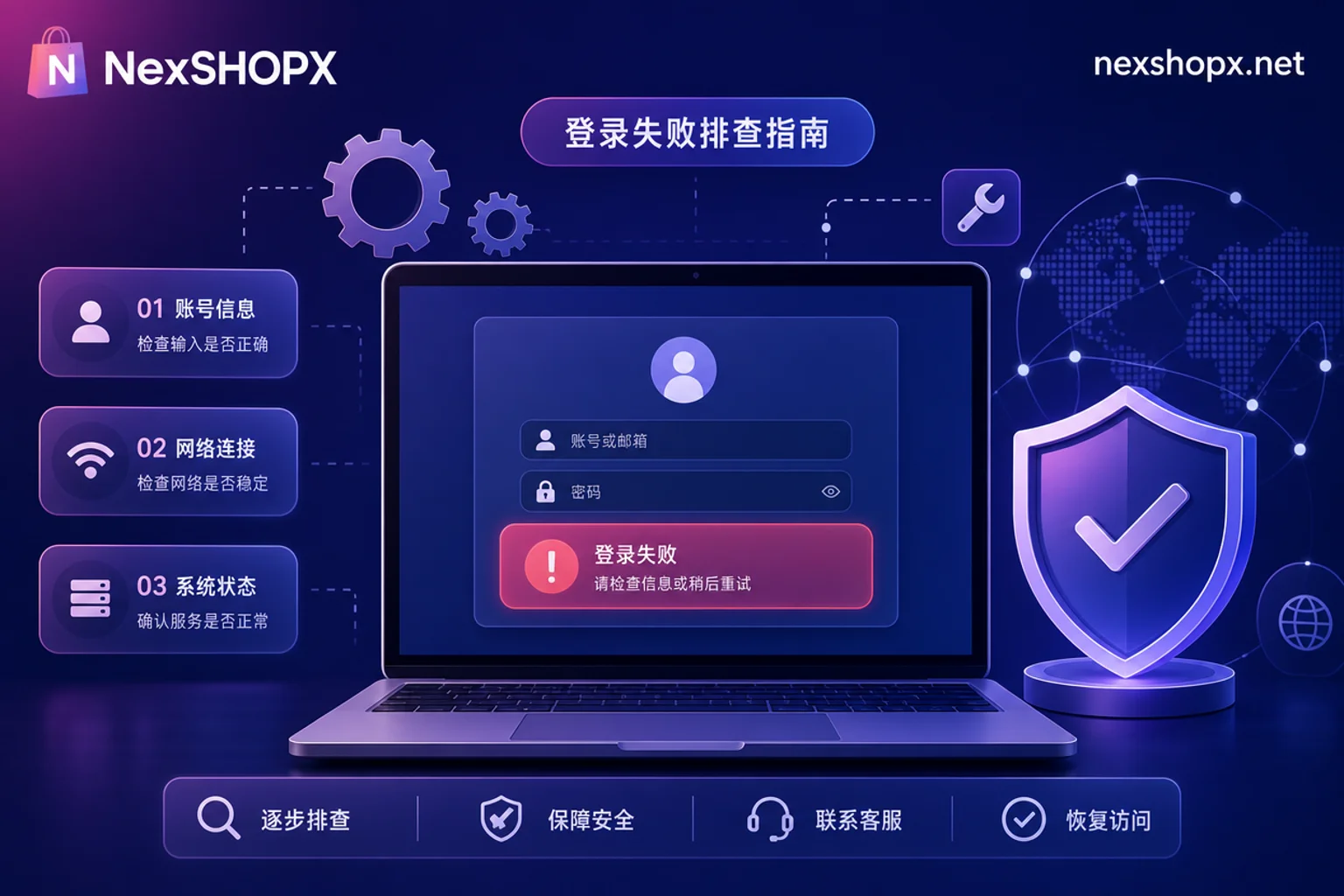 账号登录失败怎么办？先按四层定位，别急着改设置
