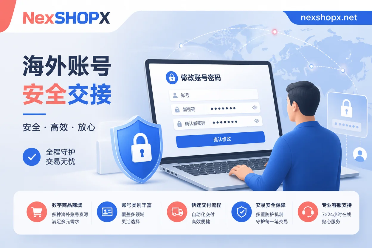 Cover for overseas account password change security guide
