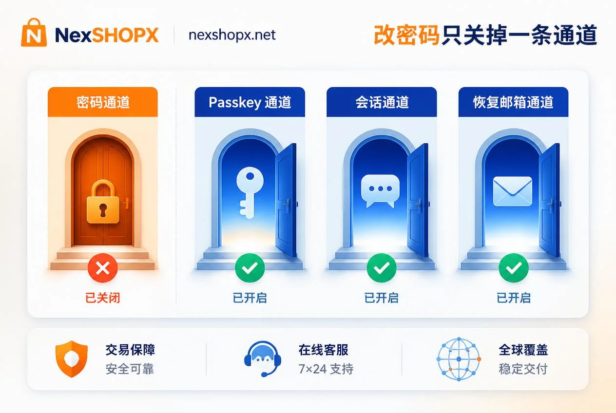 密码修改后仍存在的登录通道示意图 密码修改后仍存在的登录通道示意图