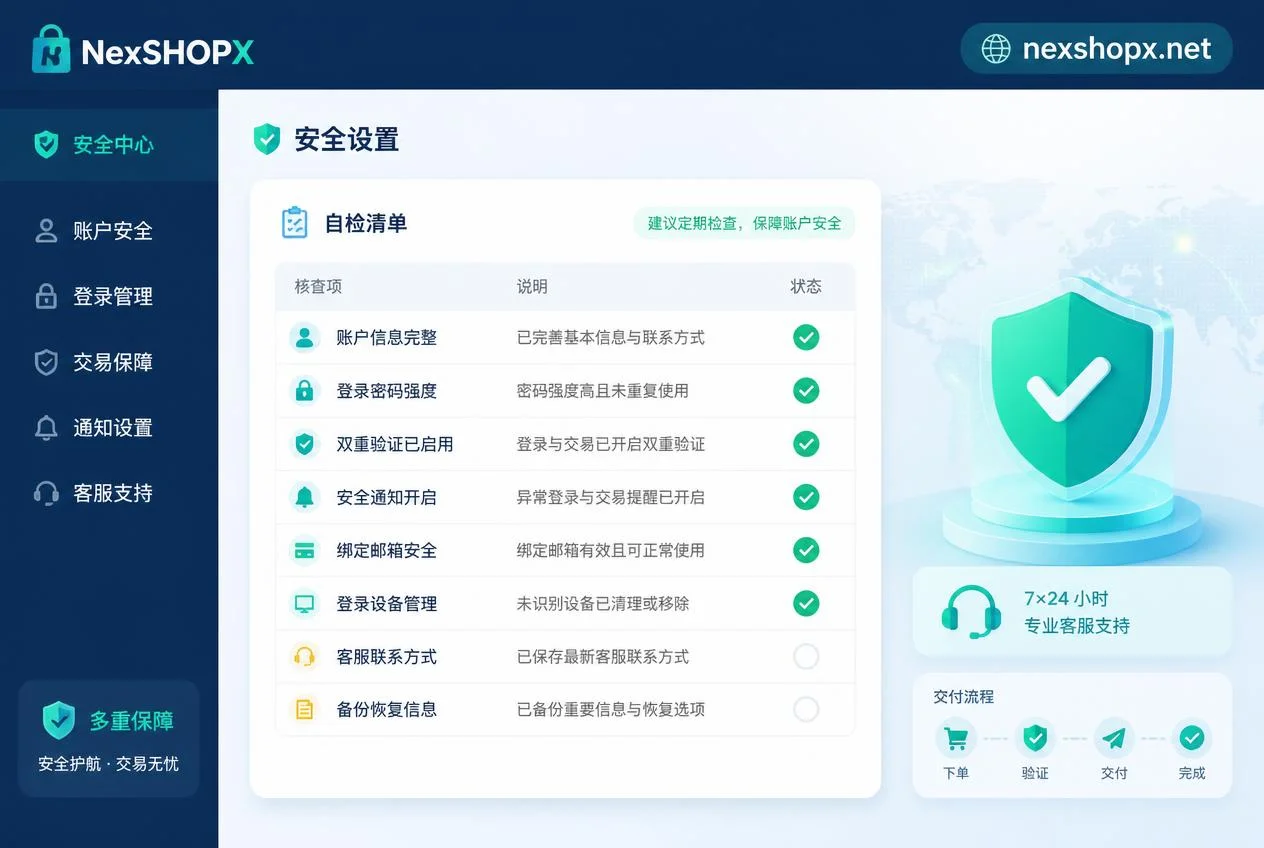 账号交接自检清单插图 账号交接自检清单插图