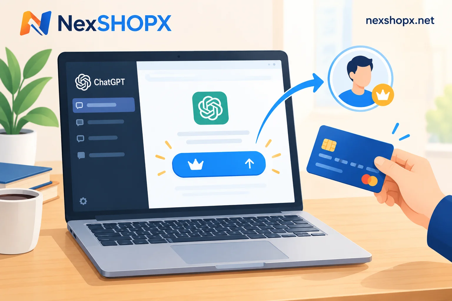 ChatGPT Plus 代开在用户自己账号上开通的示意封面
