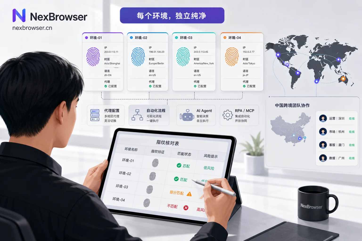 浏览器指纹自查核对表使用场景